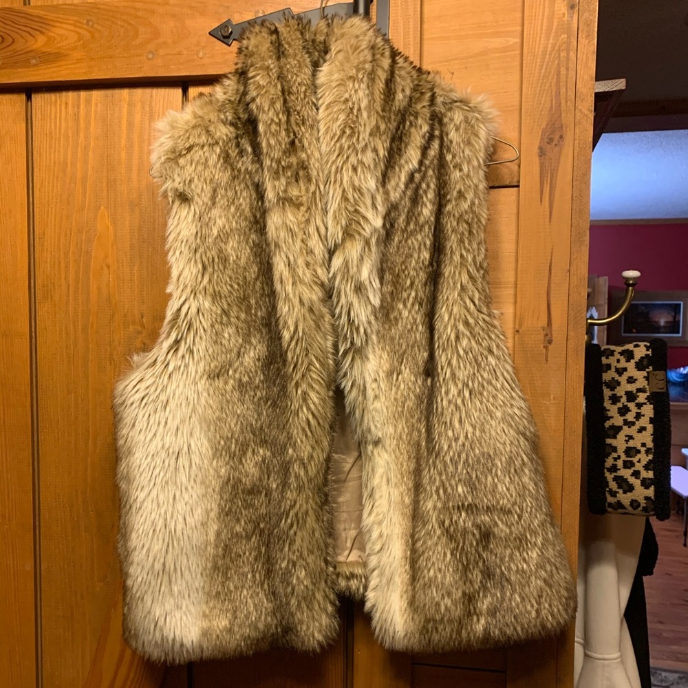 Faux fur vest